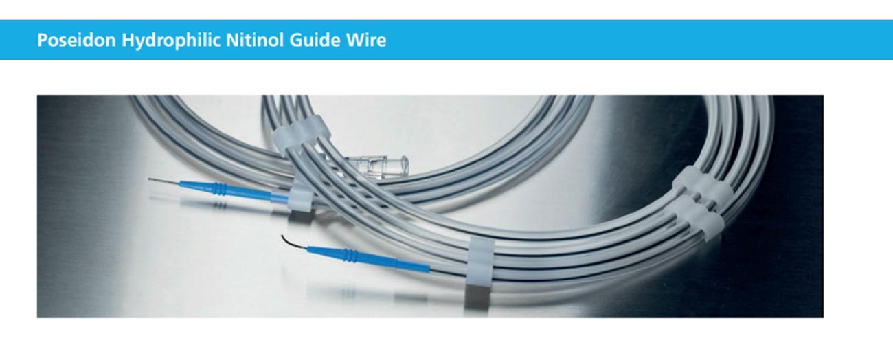 Poseidon Hydrophilic Nitinol Guide Wire
